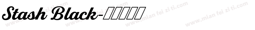 Stash Black字体转换